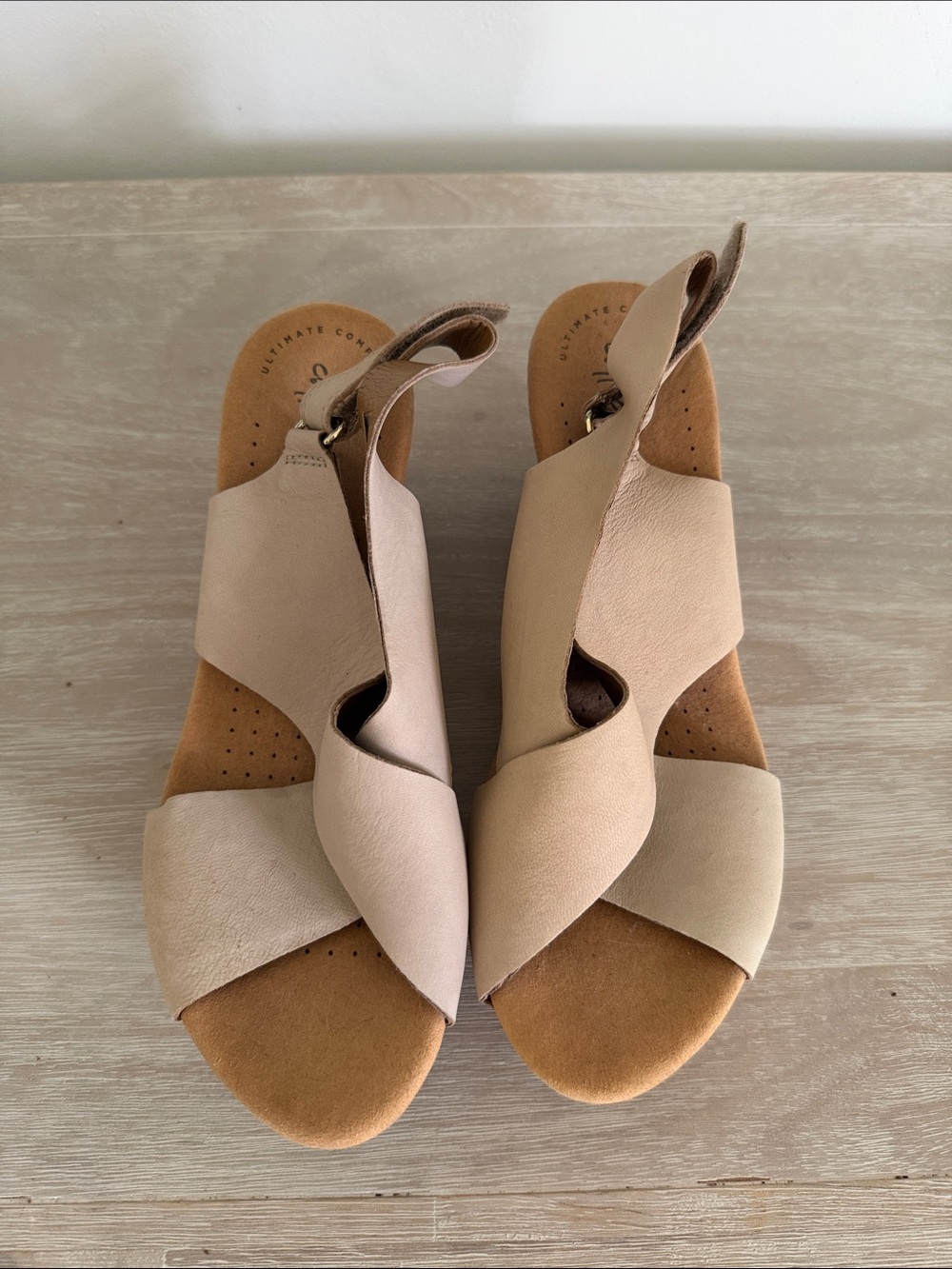 Clark’s wedge sandals